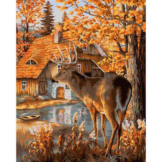 Crafting Spark Cabin in the Woods Painting by Numbers Kit